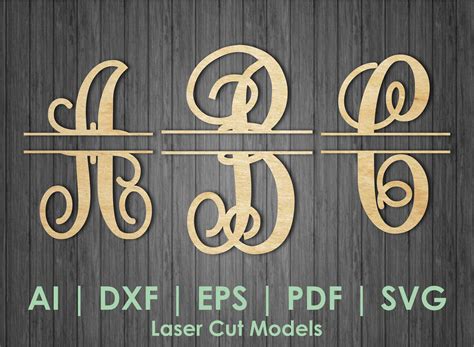 Monogram Font Svg, Monogram Alphabet Svg, Vine Monogram Font Svg - Etsy