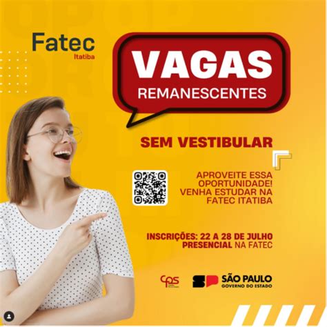 Vagas Remanescentes Fatec De Itatiba