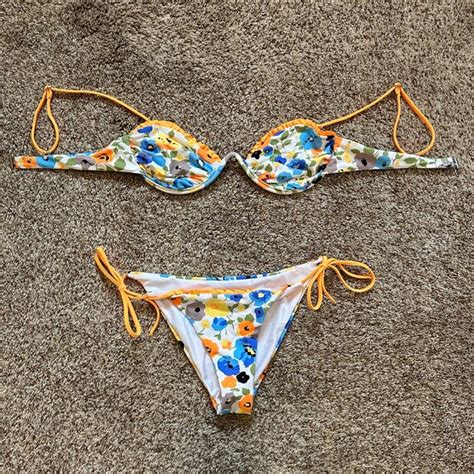 Princess Polly Swim Brand New Never Worn Princess Polly Multicolored Floral Bikini Poshmark