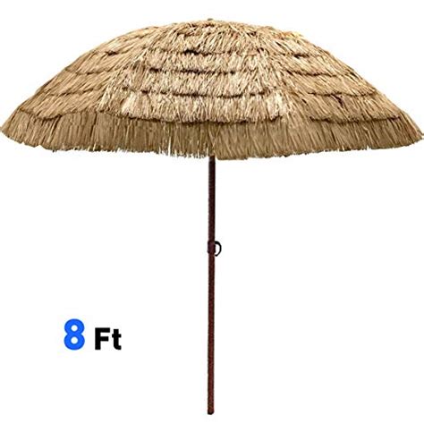 Easygo Thatch Patio Tiki Umbrella Tropical Palapa Raffia Tiki