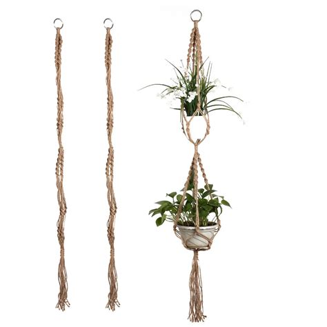 Подвесной цветок горшок корзина Защита окружающей среды веревки Висячие ...