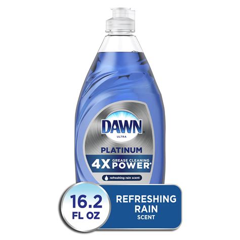 Dawn Platinum Heavy Duty Power Dishwashing Detergent Refreshing Rain