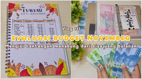 Evaluasi Budget November 2023 Mengisi Tantangan Menabung Dari Sisa