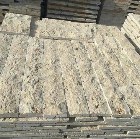Light Travertine Split Face Wall Cladding From Turkey