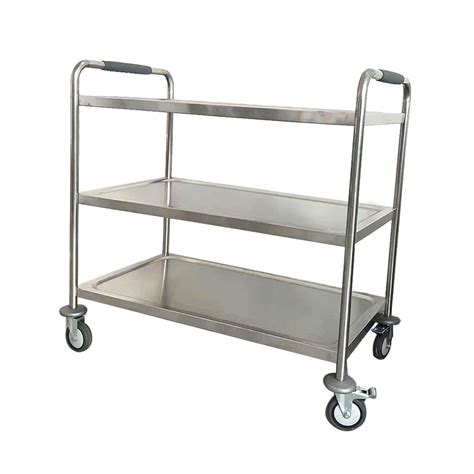 Factory Price Manufacturer Supplier Kitchen Storage Trolley Stainless