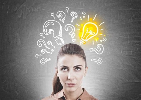Premium Photo Pensive Woman In Brown Answer Question