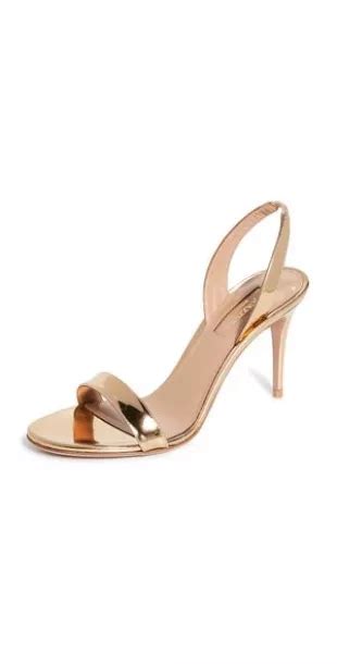 Aquazzura Natural So Nude Faux Leather Sandals