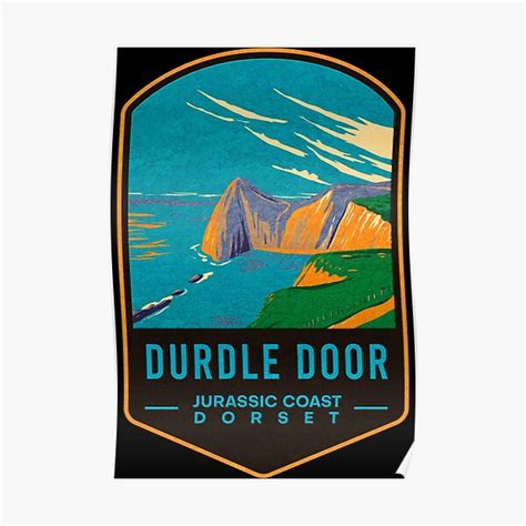 Durdle Door Jurassic Coast Dorset Back View Poster For Sale By Jordanholmes Redbubble