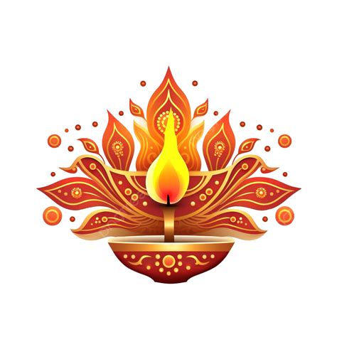 Happy Diwali Hindu Festival Banner With Decorative Diya Design Divali