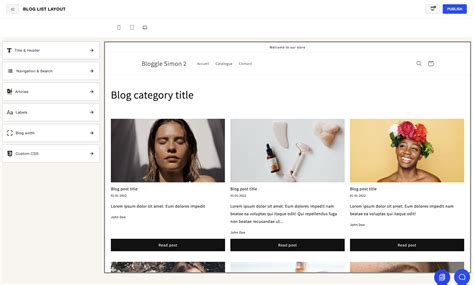 How to create a Shopify blog Landing page ? | Bloggle