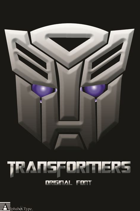 Transformers Font Style - Graphic Pie