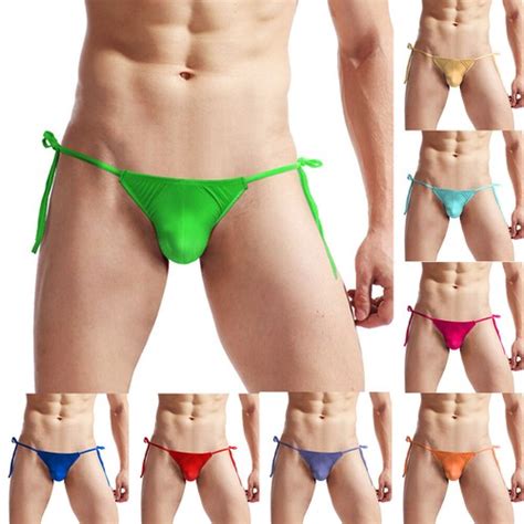 Men Ice Silk Briefs Ultra Thin U Convex Pouch Sexy Bikini Low Waist Underwea Ebay