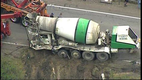 Photos Cement Truck Crashes Over Side Of Route 228