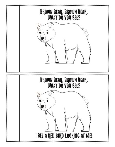 Brown Bear Printable Mini Book Preschool Printables Preschool