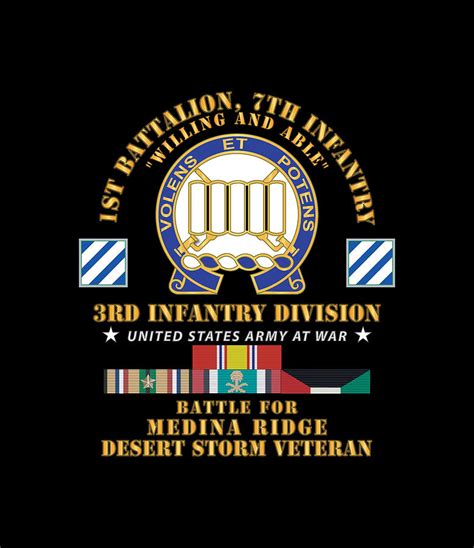 Army 1st Battalion 7th Infantry 3rd Infantry Div Battle Medina