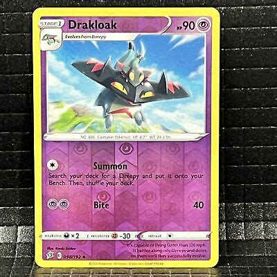 Drakloak 90 192 Rebel Clash Uncommon Pokemon Card Reverse Holo EBay