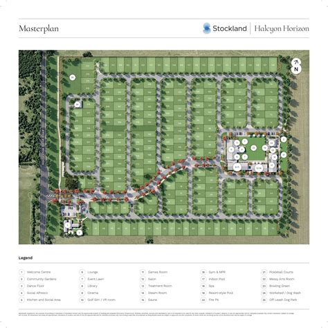 Halcyon Horizon Annotated Masterplan by Stockland Land Lease Management