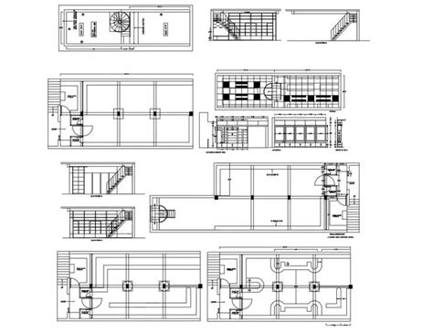 Residential House All Sided Section Plan And Auto Cad Drawing Details