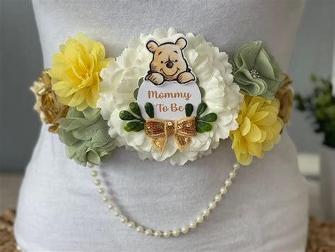 Winnie The Pooh Maternity Sash Winnie The Pooh Belly Sash Winnie The