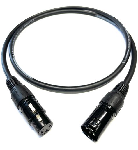 Kabel przewod DMX XLR do świateł 110 ohm 3 PIN 2m Sklep Opinie Cena