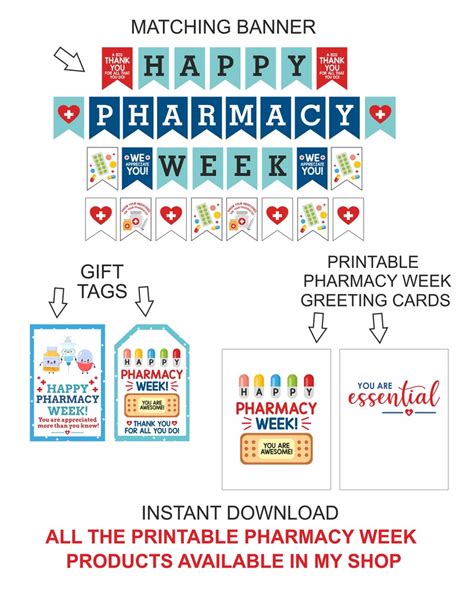 Pharmacy Week Banner Printable / Happy Pharmacy Week Decor / - Etsy