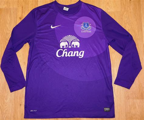 Everton Goalkeeper Football Shirt 2012 2013 Sponsored By Chang