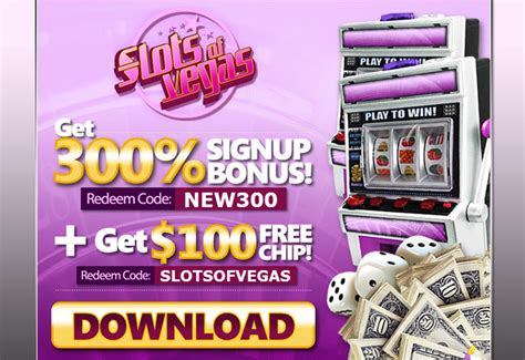 Slots Of Vegas Casino | 100 No Deposit Bonus | € 300 Sign Up Bonus