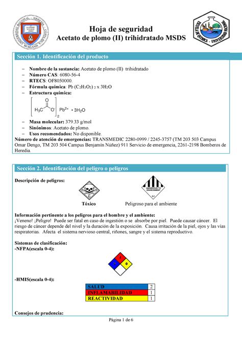 Acetato De Plomo II Trihidratado Warning TT Undefined Function 32