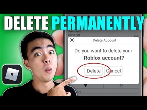 How To Delete Your Roblox Account Youtube