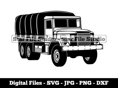 Army Truck 2 Svg, Army Truck Png, Army Truck Jpg, Military Truck Svg ...