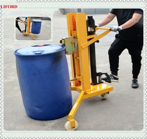 China Factory Kg Manual Drum Positioner Hydraulic Drum Stacker Drum