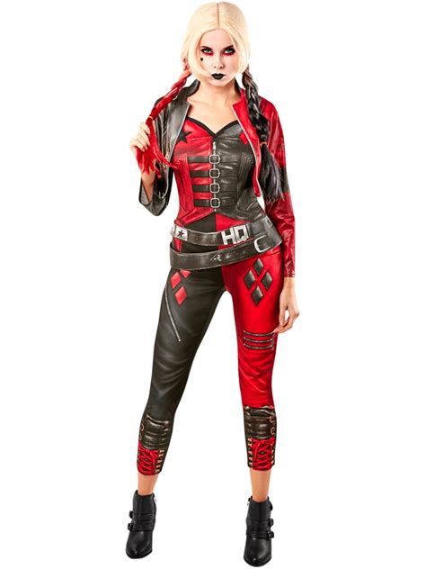 Womens Harley Quinn Adult Jumpsuit Costume Smiffys