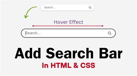 How To Add Search Bar In Html Search Bar Html Css Youtube