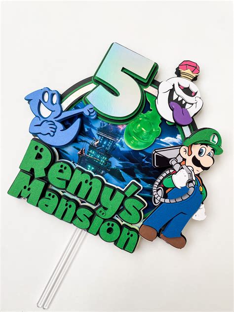 Luigis Mansion Inspired Cake Topper Custom Etsy