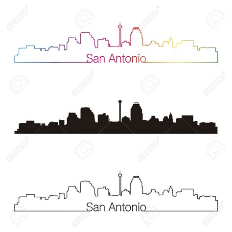 San Antonio Skyline Coloring Pages