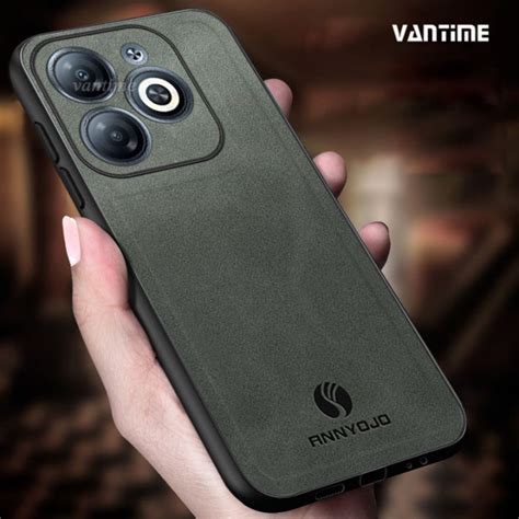 Vantime For Infinix Smart 8 Hot 40i Case Soft Pure Leather Slim Matte Back Cover Daraz Lk