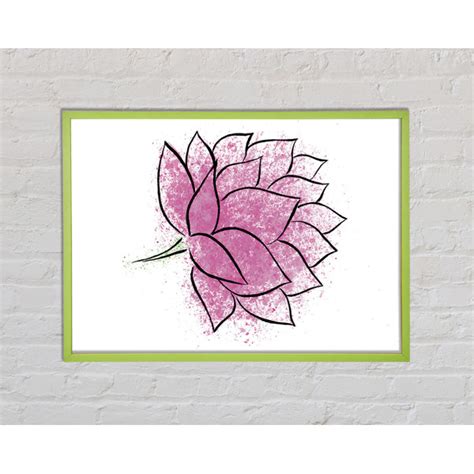 Ophelia Co Cambelle Pink Lotus Flower 1 Einzelner Bilderrahmen