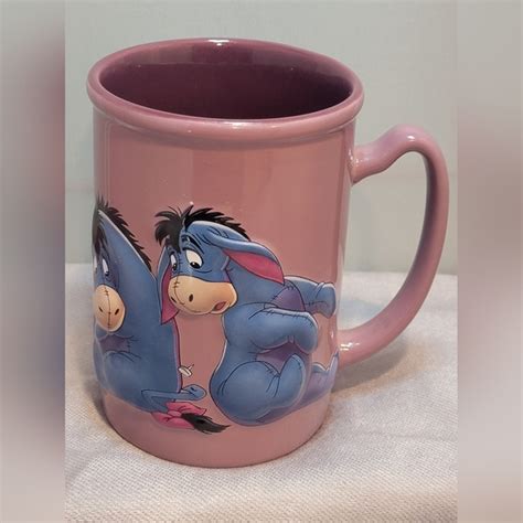 Disney Dining Disney Eeyore Lost His Tail Mug 3d Raised Embossed