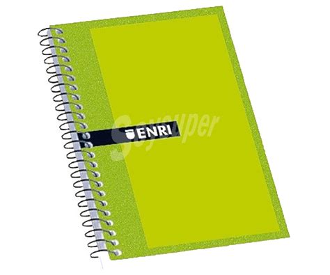 Enri Cuaderno A6 con cuadrícula de 4x4 mm con tamaño 85x125 mm margen