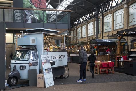 A View of a Food Market in Spitalfields Market in London Editorial Stock Photo - Image of ...