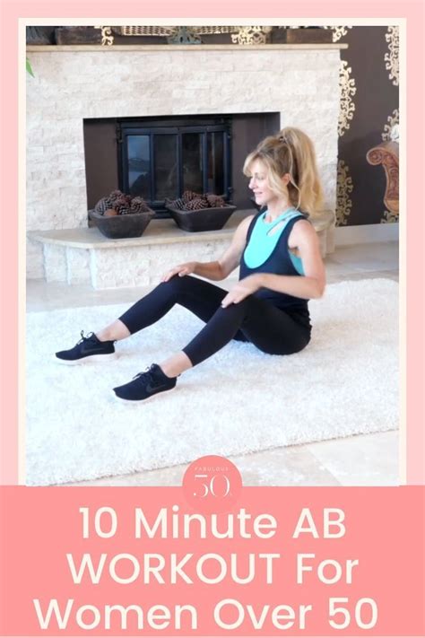 10 Minute Ab Workout For Women Over 50 Reduce Belly Fat Fast 10