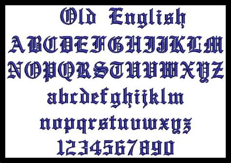 Old English Numbers 15 Gallery | Images and Photos finder