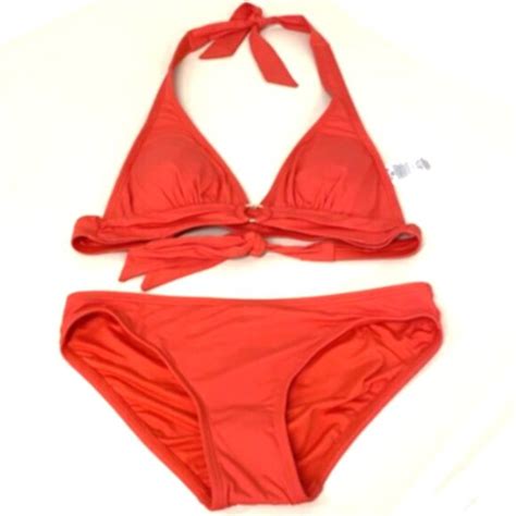 Michael Kors Swim Brand New Michael Kors Logoring Halter 2piece Bikini Swimsuit Poshmark