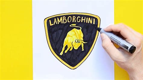 How To Draw A Lamborghini Logo Easy Howtotieabowoutofribbon