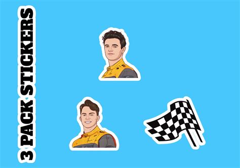 Stickers Mclaren F1 Team Sticker F1 Lando Norris Sticker Etsy