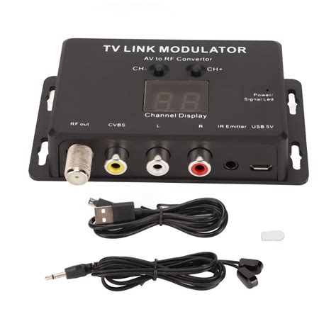 TV Link Modulator Support PAL NTSC Stable Small AV To RF Converter With