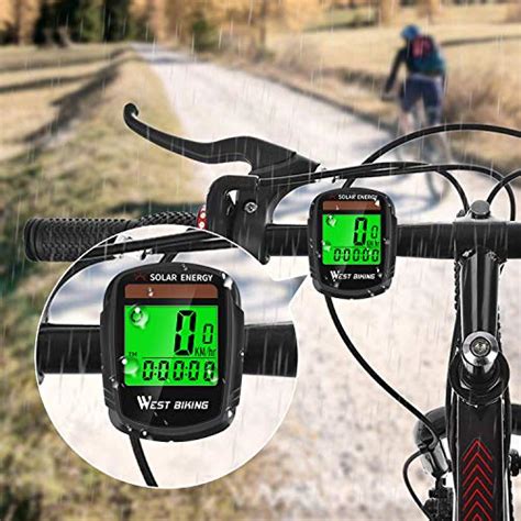 West Biking Podom Tre De V Lo Compteur De Vitesse Nergie Solaire