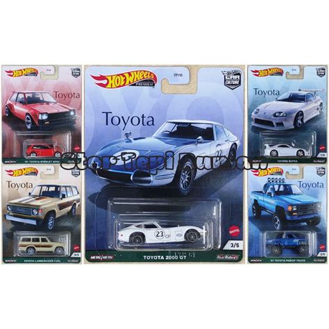 Hot Wheels Premium Car Culture Toyota Set Of Cards Hw Supra Pickup