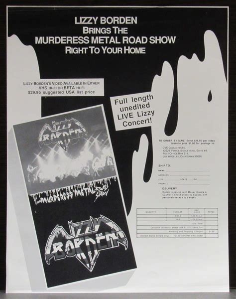 Пластинка Murderess Metal Road Show Lizzy Borden Купить Murderess