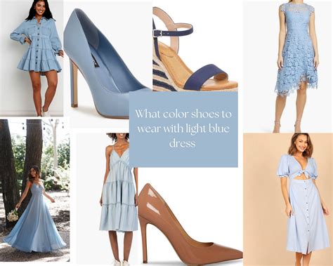 10 Shoes And Shoe Colors To Wear With A Light Blue Dress